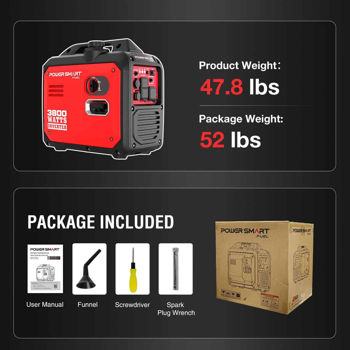 PowerSmart 3800W Inverter Generator DB5068 product image 10