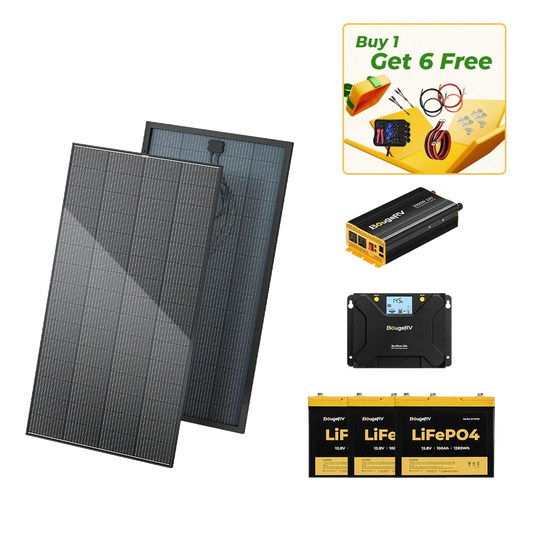 BougeRV 12V 600W High Watt Rigid Solar System Kit