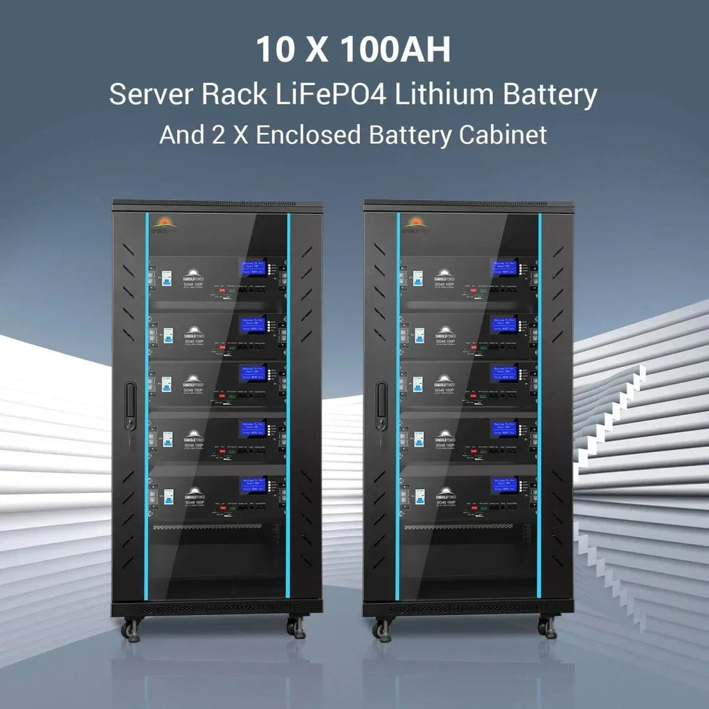 Hybrid Solar Kit 11.4KW 48V Split Phase 51.2 KWH Lithium Battery 36 X 450 Watt Solar Panel SGH-11N5E