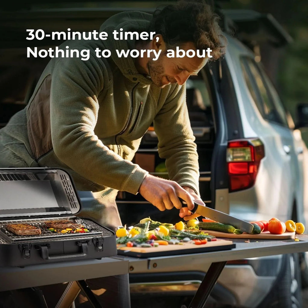 BougeRV Compact Outdoor Portable Electric Barbecue Grill