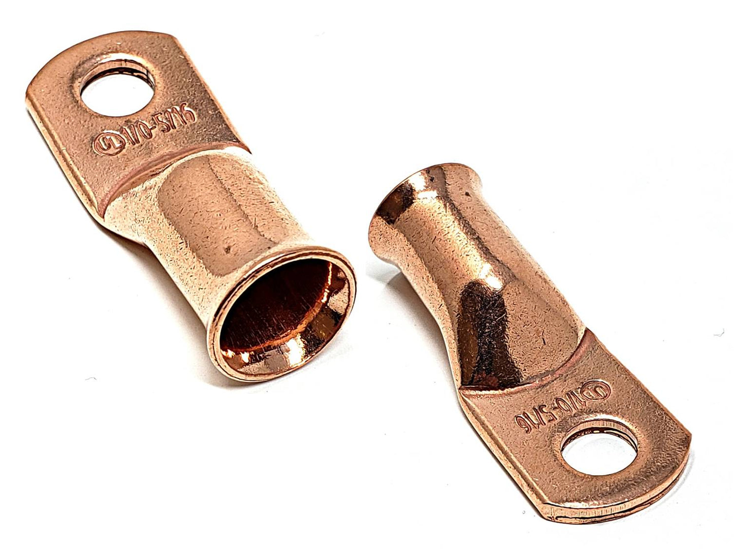 WindyNation 1/0 Gauge (AWG) Copper Cable Lug Ring Terminals