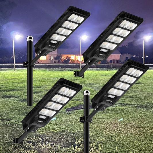 Langy 4 pack 200W solar street lights 25000 lumens product image 1