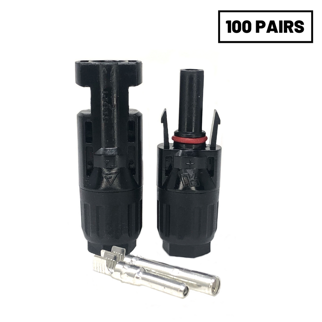WindyNation PV Solar Connectors for Solar Panel Extension Cable Wire