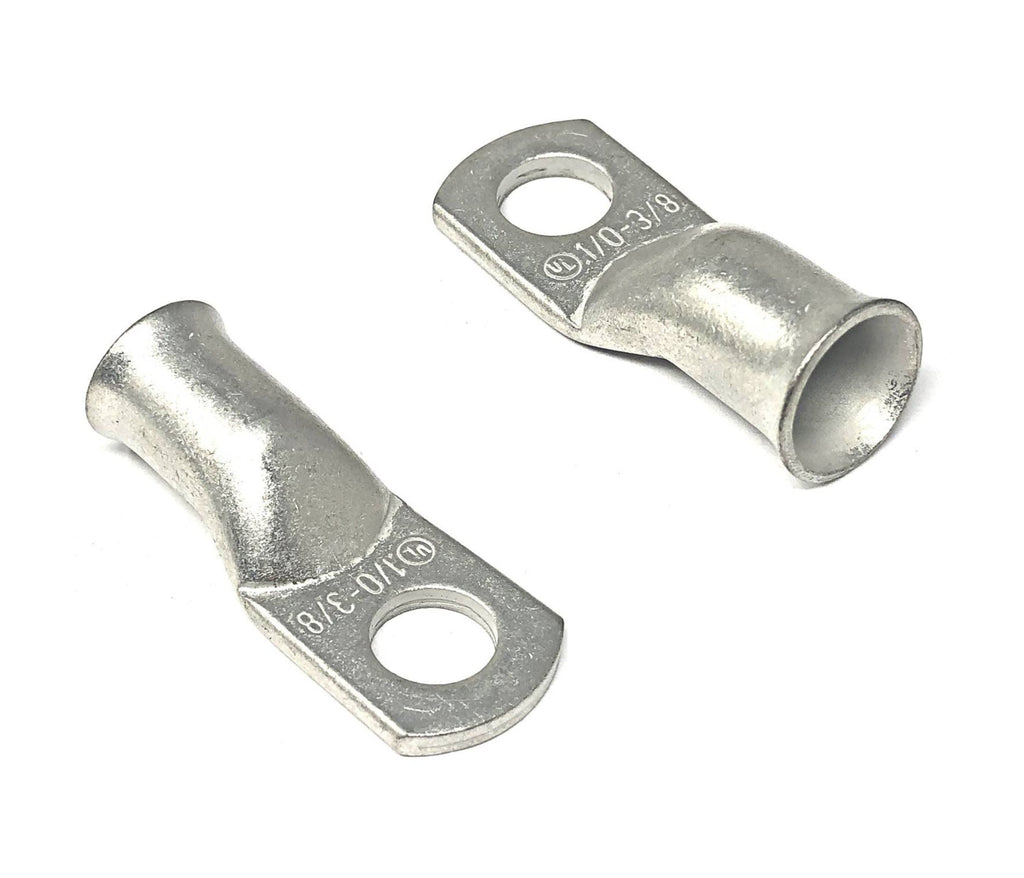 WindyNation 1/0 Gauge (AWG) Copper Cable Lug Ring Terminals