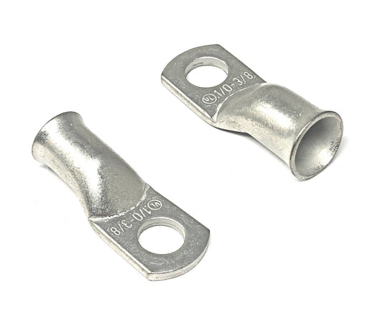 WindyNation 1/0 Gauge (AWG) Copper Cable Lug Ring Terminals