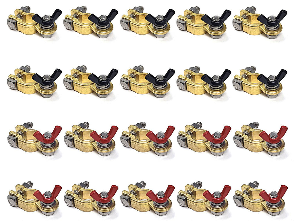 WindyNation Marine Grade Battery Terminal Top Post Kit for RV, Trucks