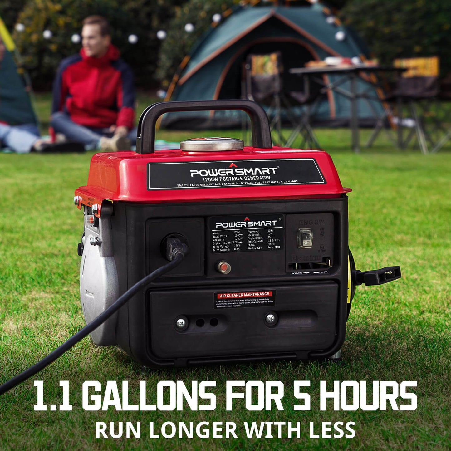 PowerSmart 1200W 2-Stroke Generator PS50/DB5010