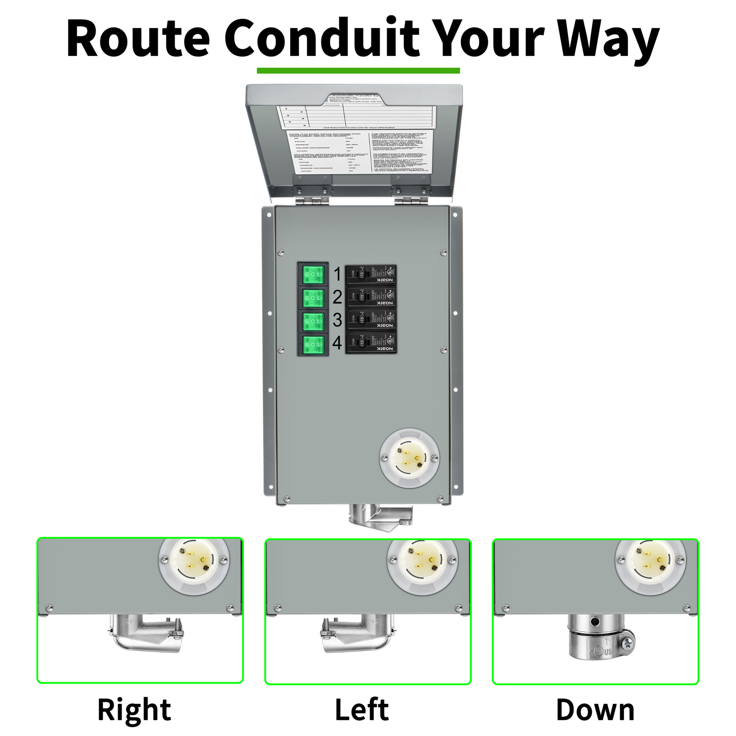 Nature's Generator 120V 15A 4-Circuit Transfer Switch