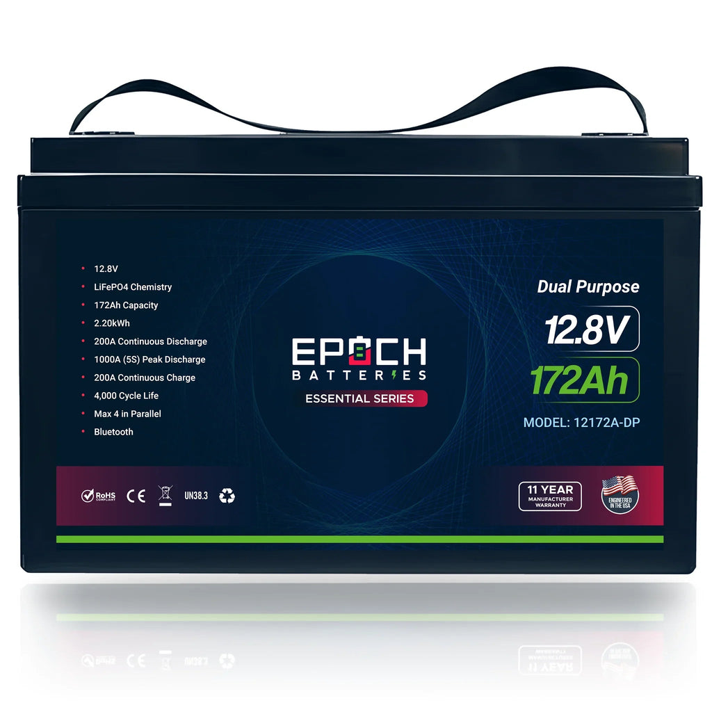 Epoch Batteries 12V 172Ah Cranking & Deep Cycle (Dual Purpose) LiFePO4 Battery - ETA AUG 14
