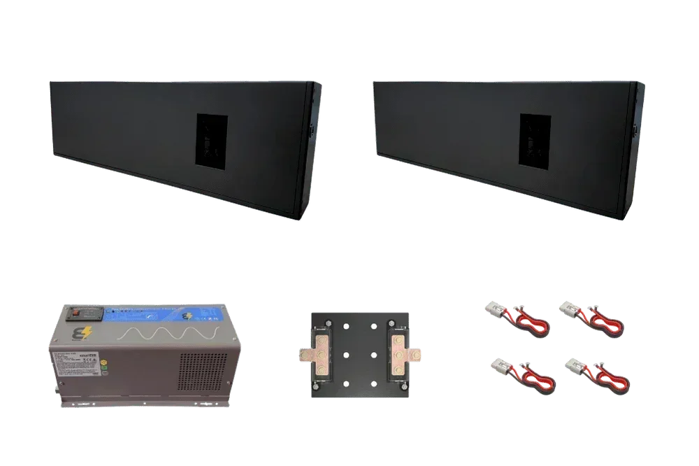BatteryEVO 12V Razorback 2X Inverter Kit (460Ah - 6 kWh | 3kW Inverter)