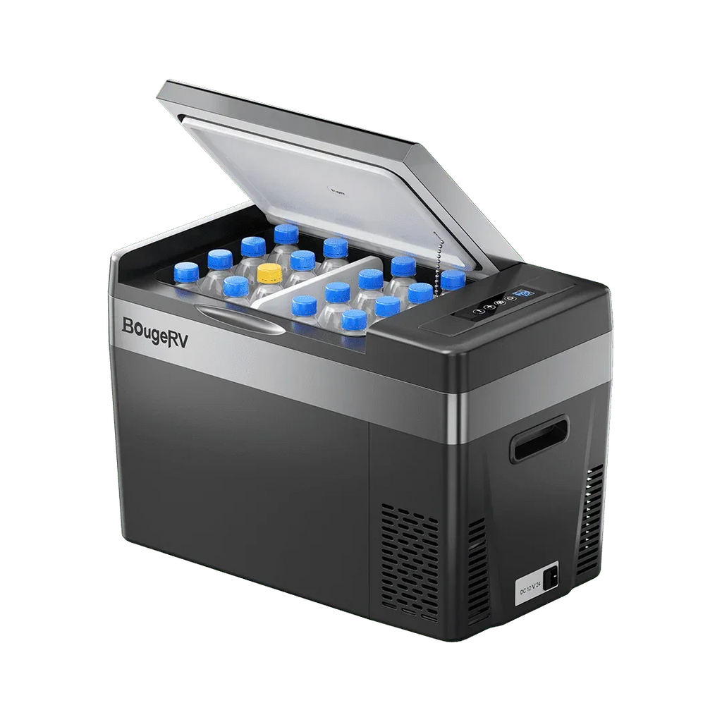 BougeRV 12V 30 Quart (28L) Portable Car Fridge Black