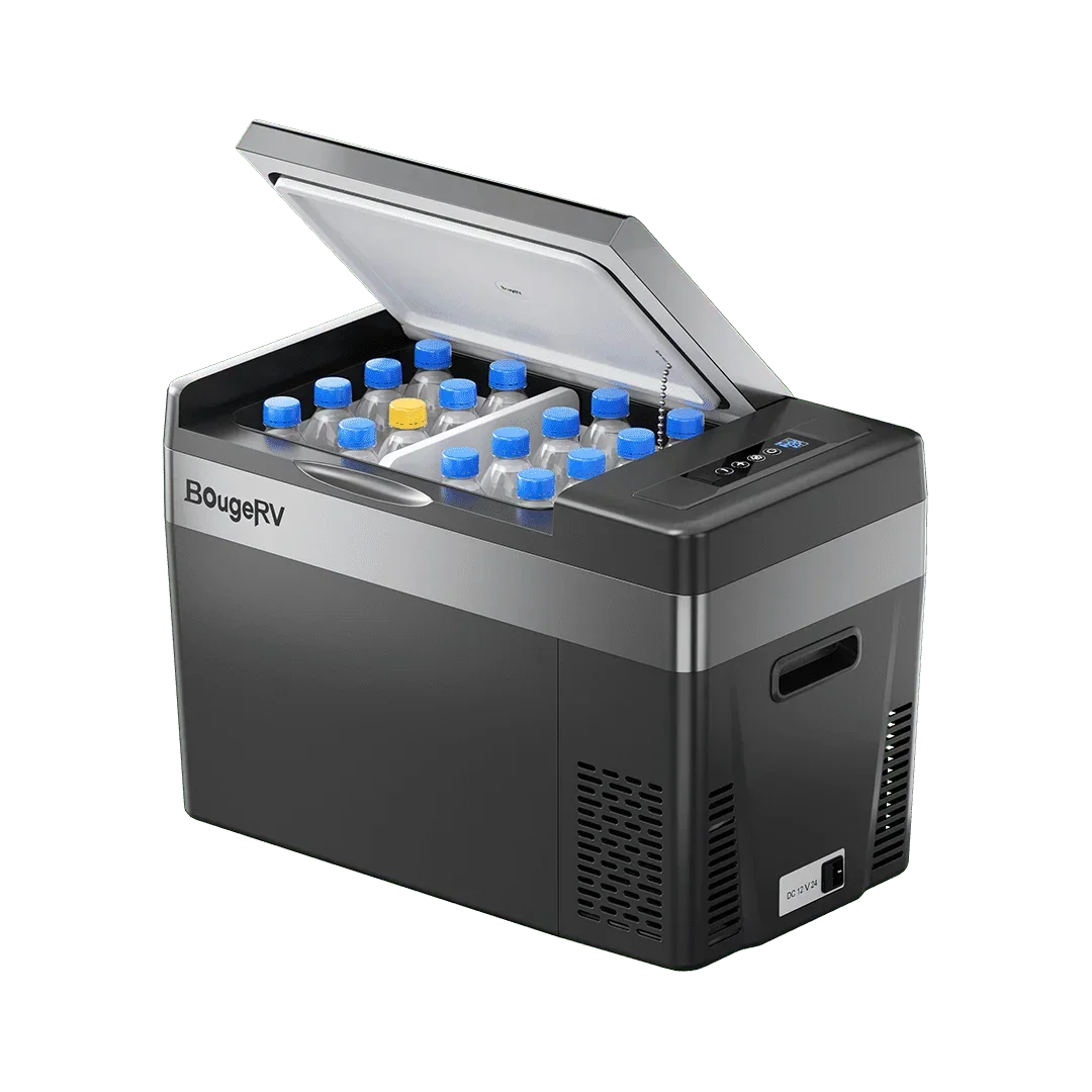 BougeRV 12V 30 Quart (28L) Portable Car Fridge Black