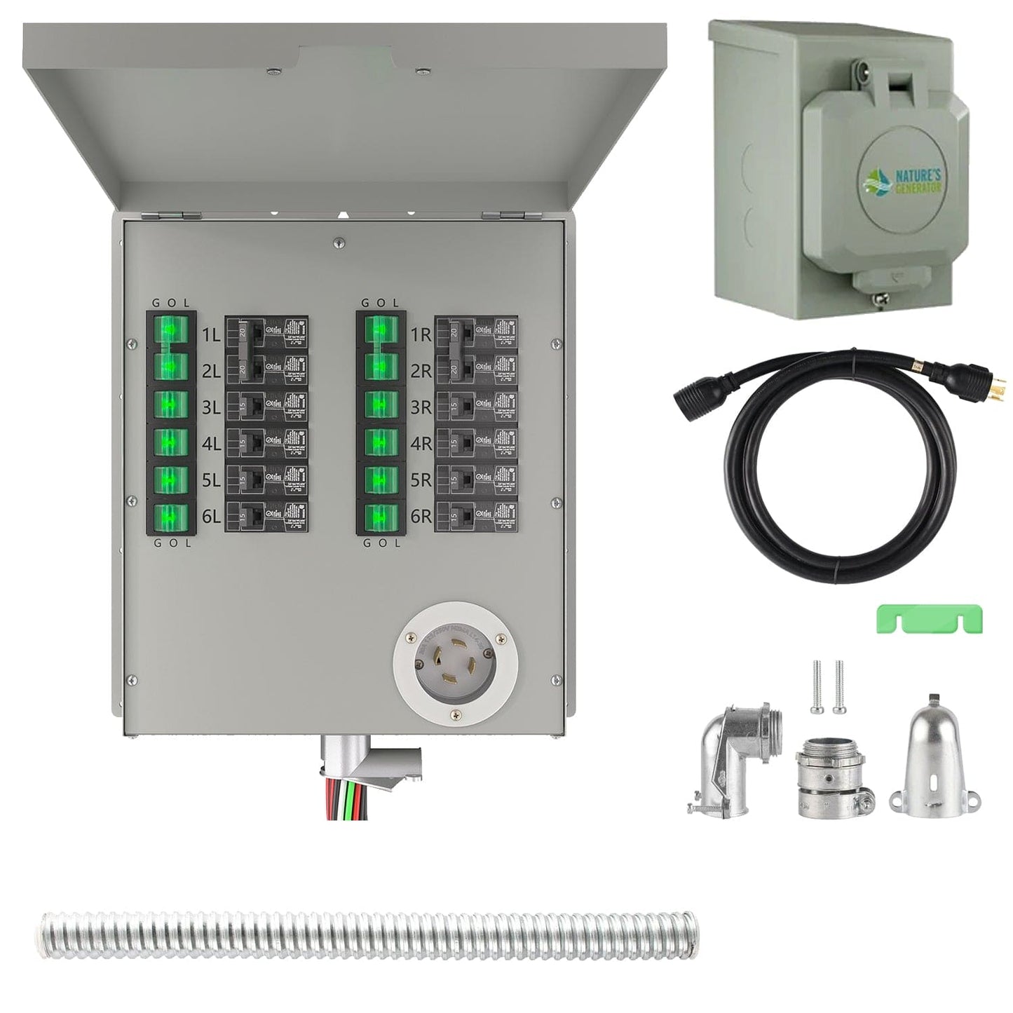 Nature's Generator 12-Circuit 120/240V 30A Transfer Switch