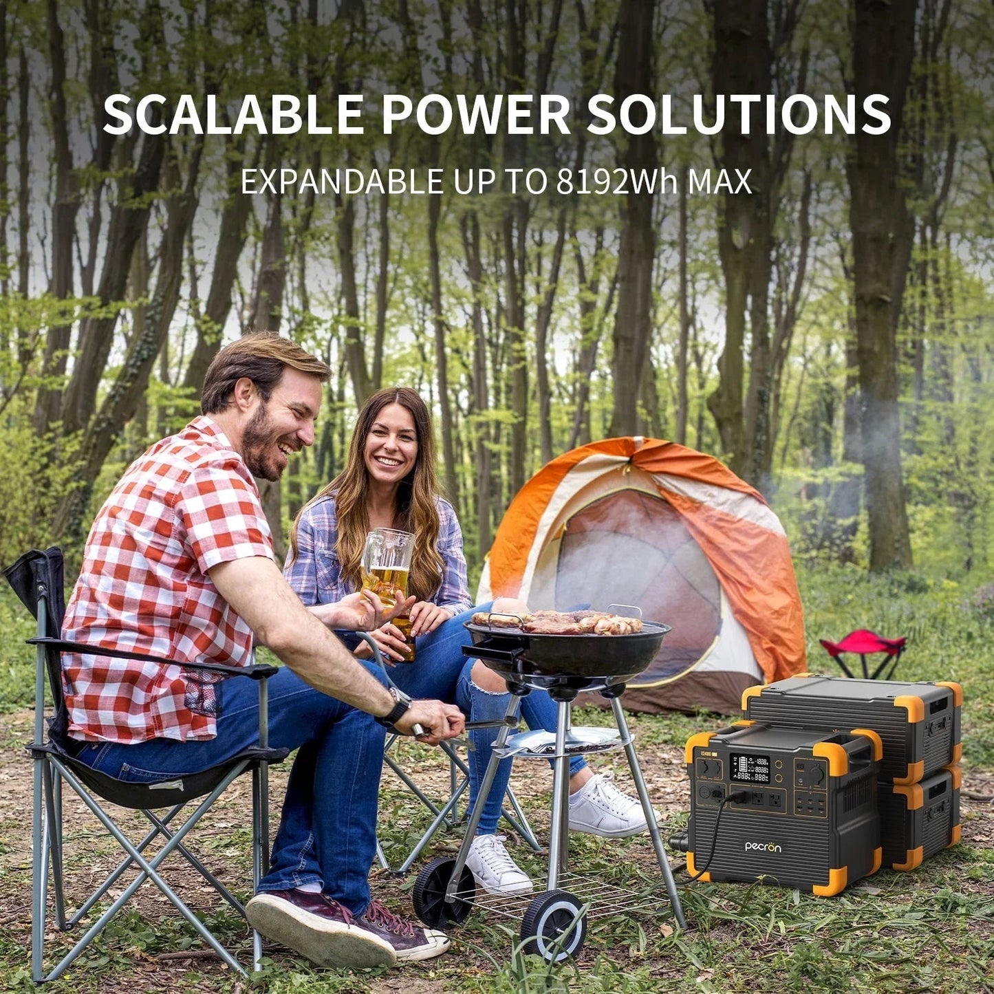 PECRON E2400LFP Portable Power Station 2400W 2048Wh
