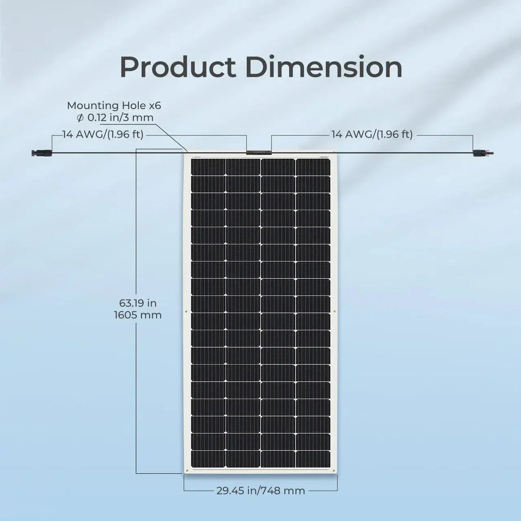 Renogy Flexible 4PCS 200W 12V Monocrystalline Solar Panel
