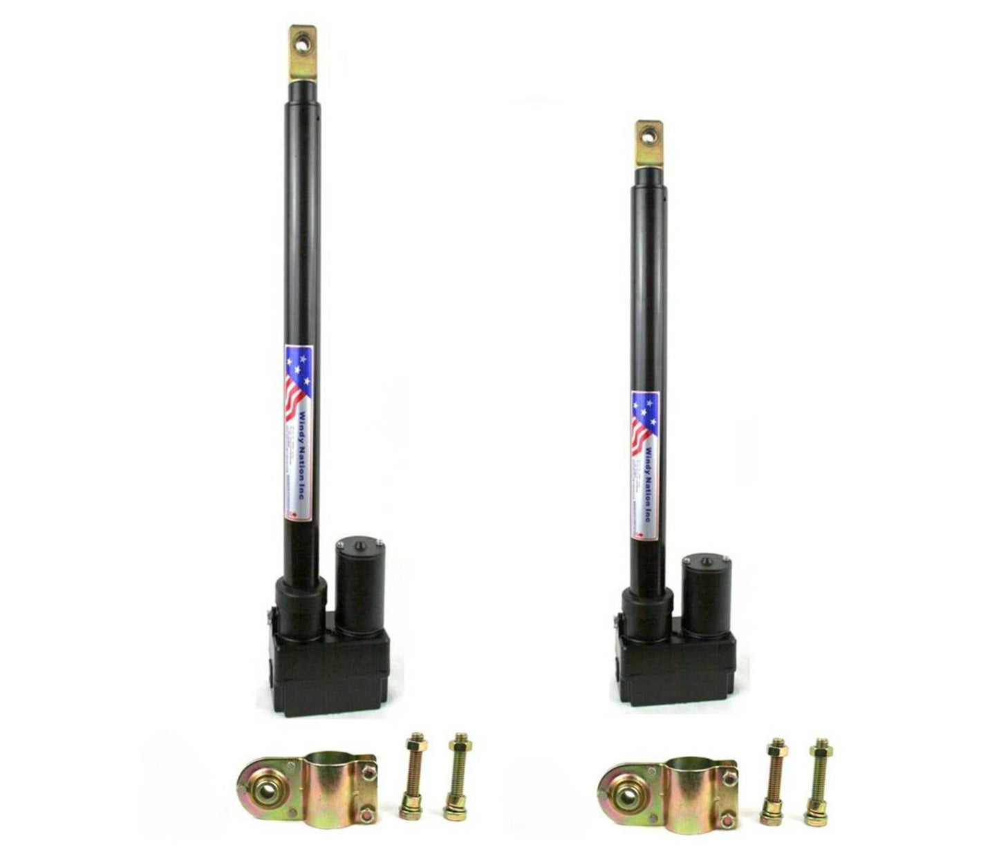 WindyNation Linear Actuator 12-Volt Heavy Duty - 18" 750lbs, 24"