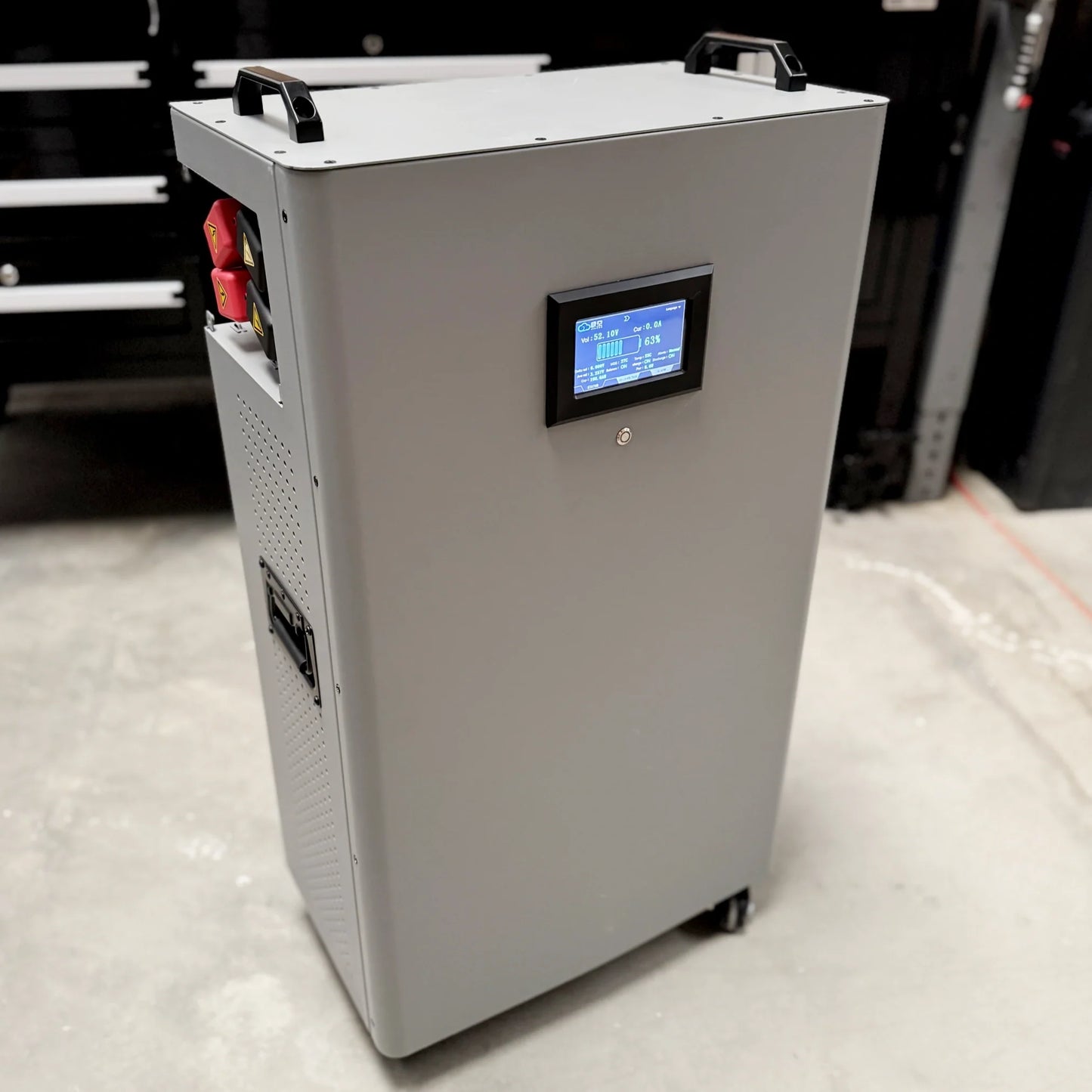 Full Battery 48V Tower: Rugged LiFePO4 Battery w/ Active Balance