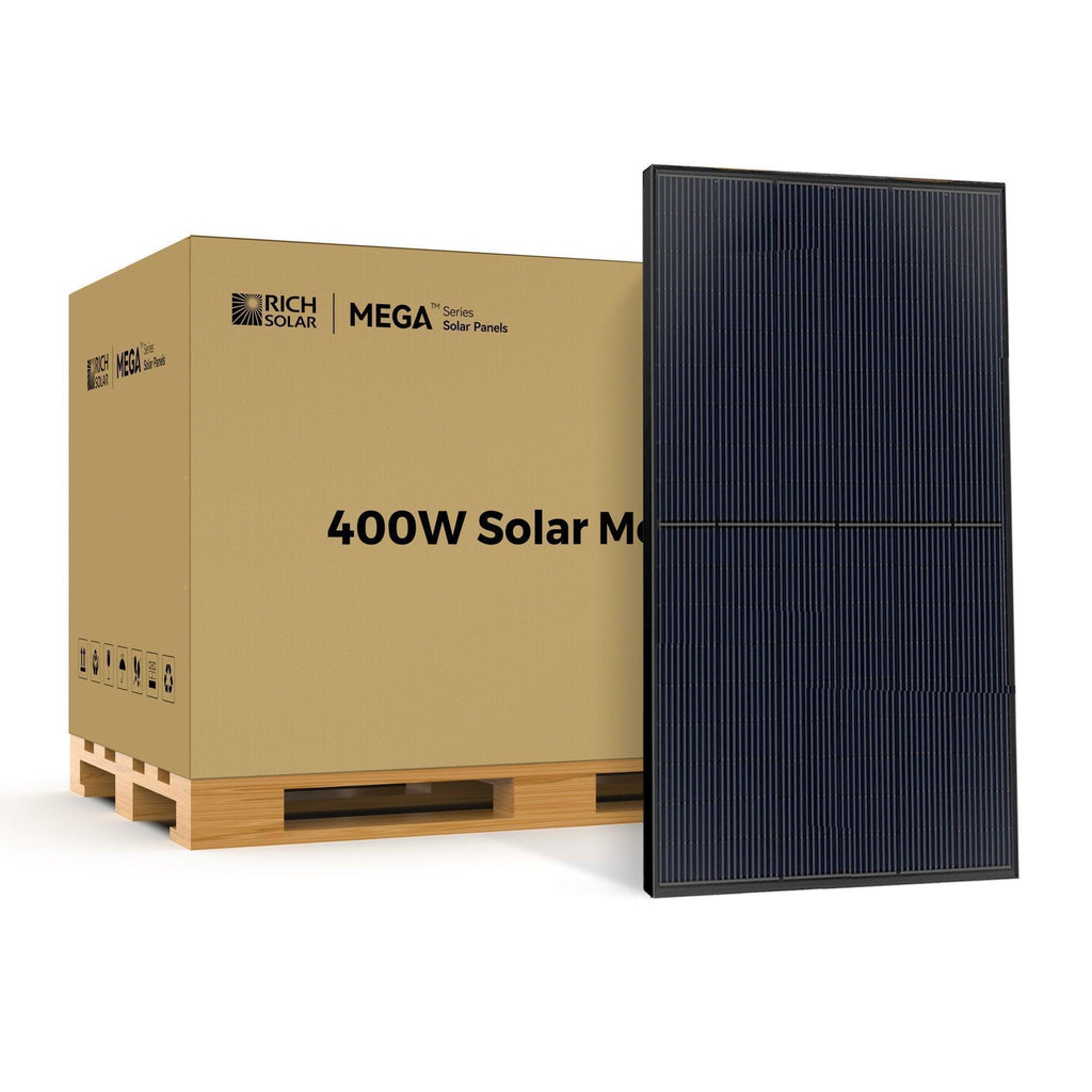 Rich Solar MEGA 400 Watt Solar Panel | Premium Grid-tie or Off-grid Solar Panel for Residential, Commercial, Agriculture