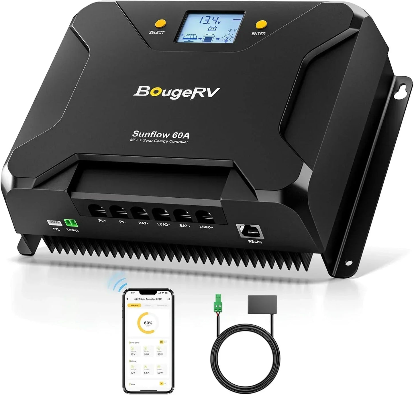 BougeRV 12V 800W High Watt Rigid Solar System Kit