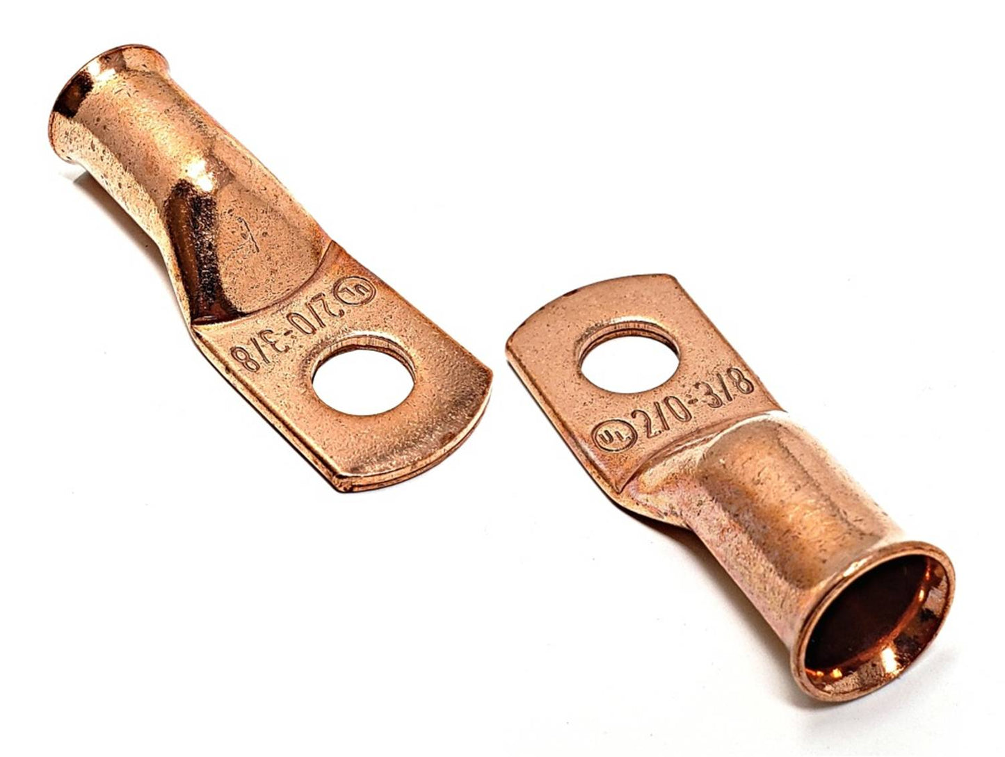 WindyNation 2/0 Gauge (AWG) Copper Cable Lug Ring Terminals