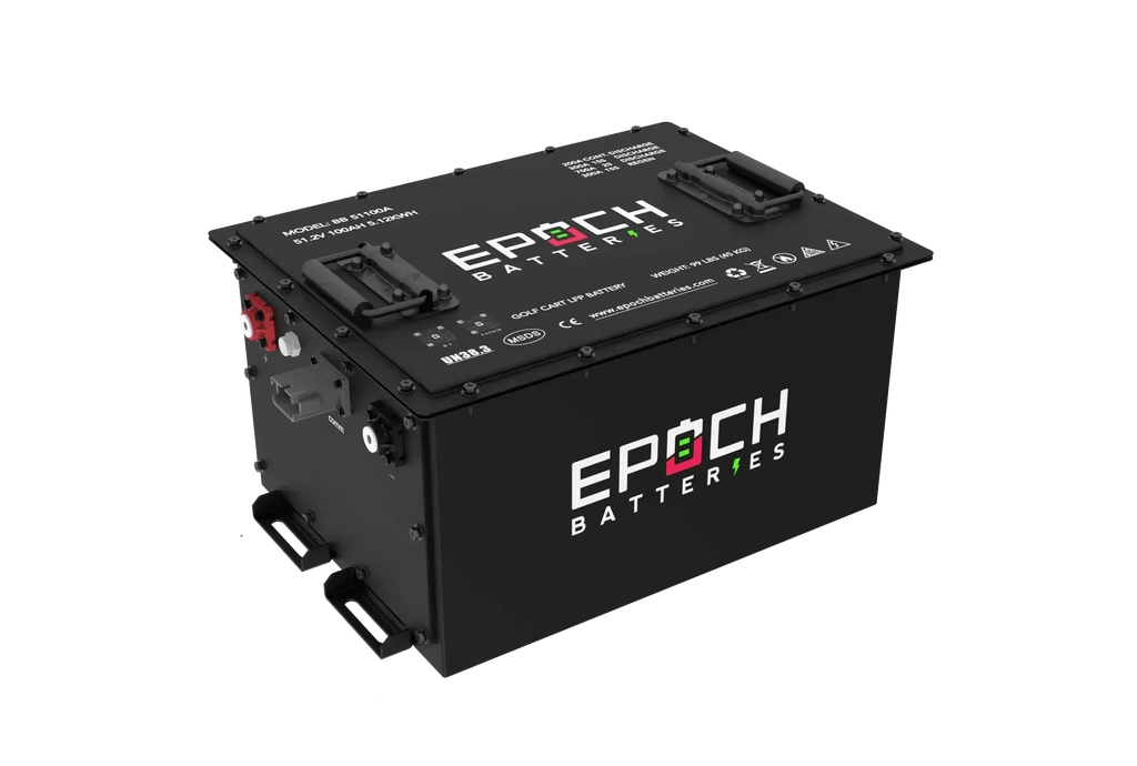 Epoch Batteries 48V 105Ah - LiMax Series - Lithium (LiFePO4) Golf Cart Battery - Complete Kit