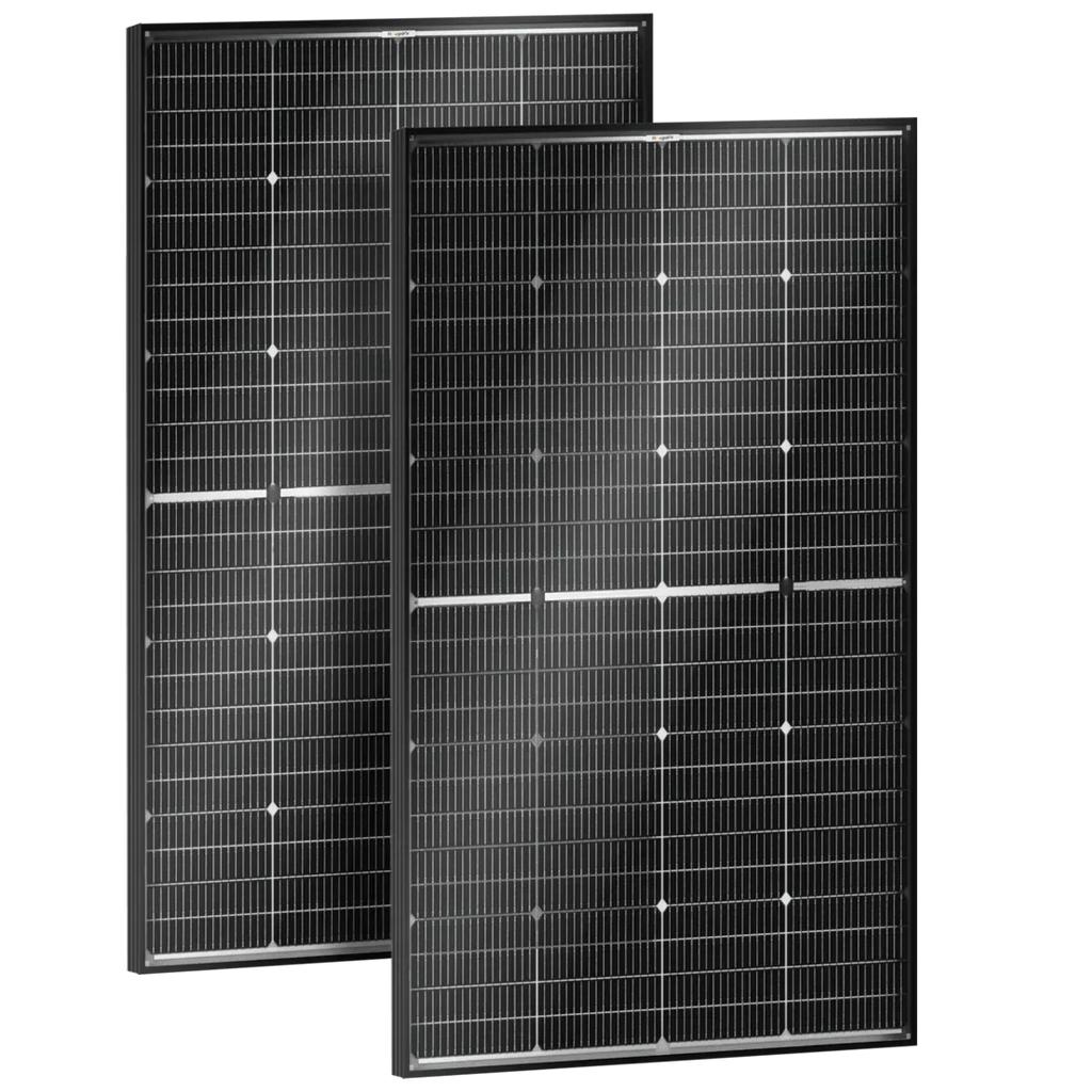 BougeRV 16BB N-Type 12V/24V 100 Watt Bifacial Solar Panel