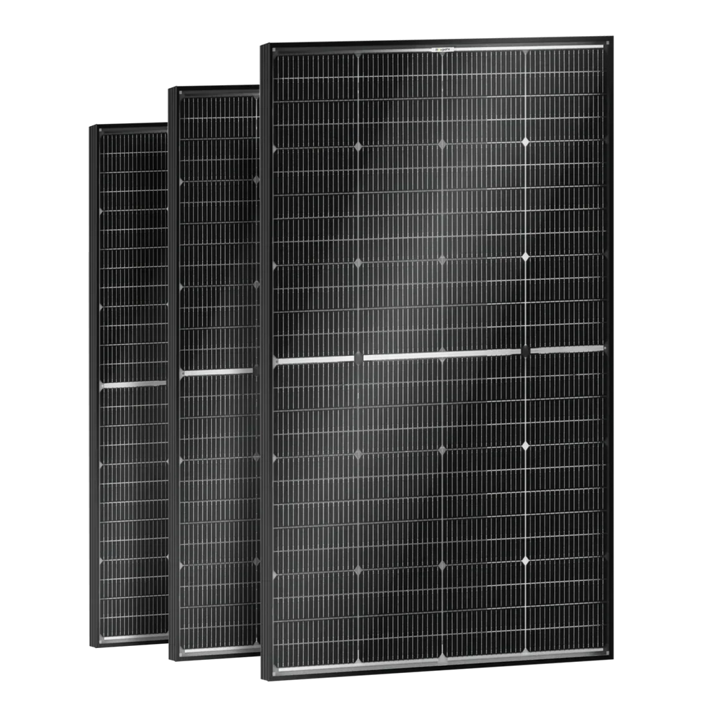 BougeRV N-Type 12V/24V 200 Watt Bifacial 16BB Solar Panel