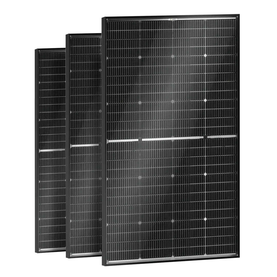 BougeRV N-Type 12V/24V 200 Watt Bifacial 16BB Solar Panel