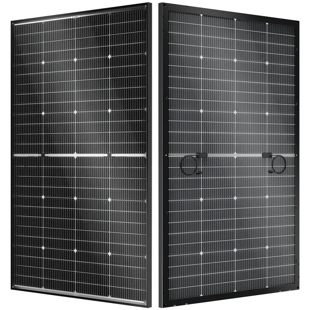 BougeRV N-Type 12V/24V 200 Watt Bifacial 16BB Solar Panel