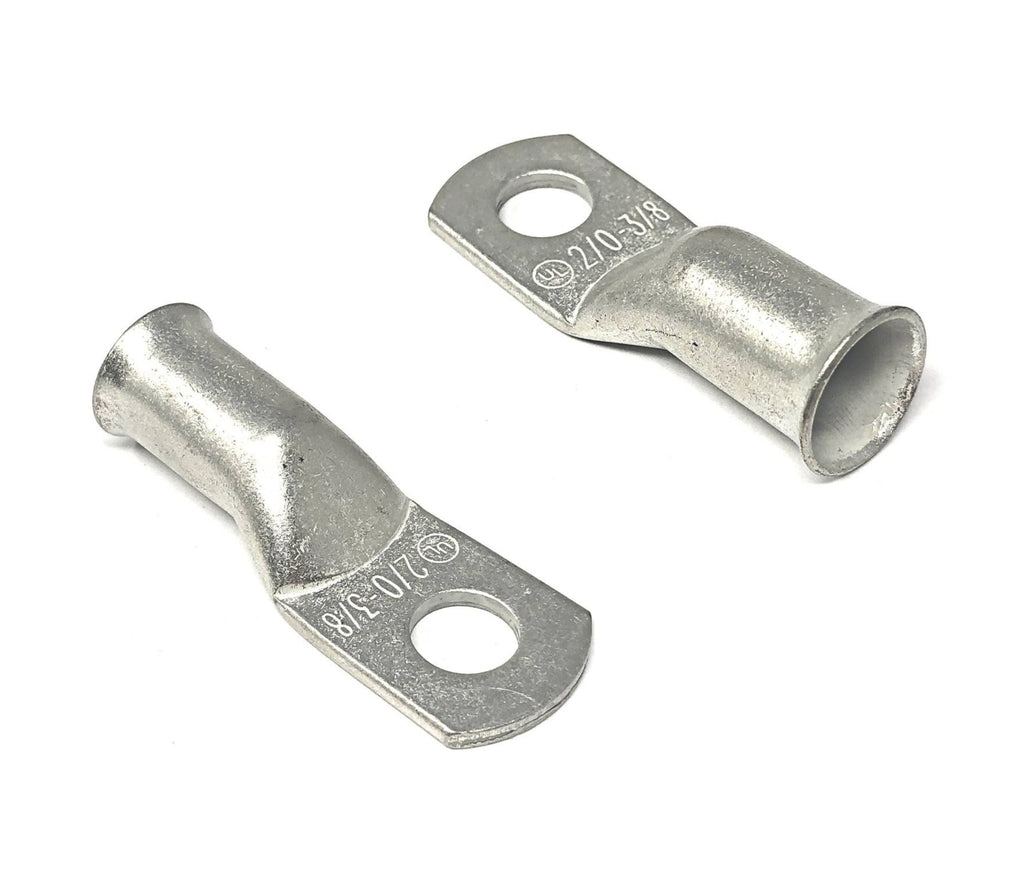 WindyNation 2/0 Gauge (AWG) Copper Cable Lug Ring Terminals