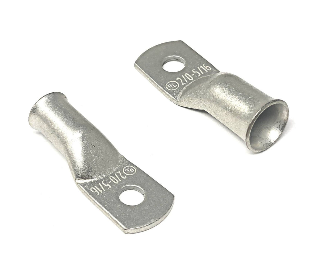WindyNation 2/0 Gauge (AWG) Copper Cable Lug Ring Terminals