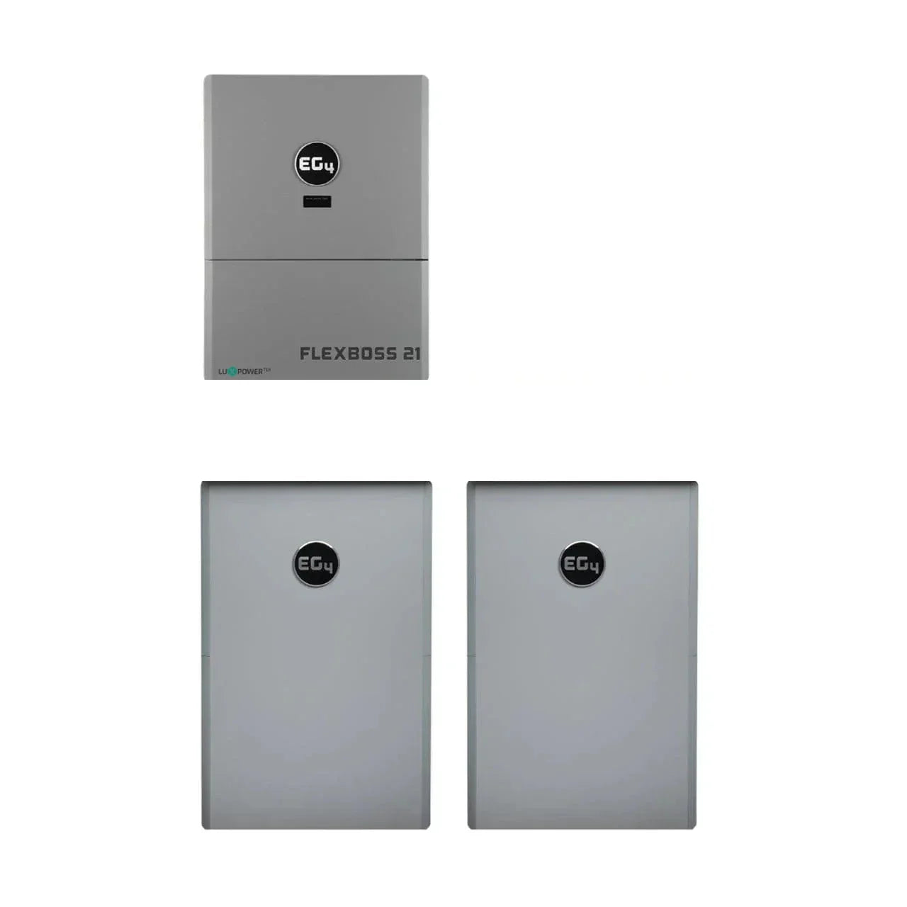 EG4 Hybrid Power Kit | 16kW 120/240V Output 48VDC - 28.6kWh System Bundle | EG4 FlexBOSS21 Hybrid Inverter + 2 x EG4 PowerPro Wallmount Outdoor Battery