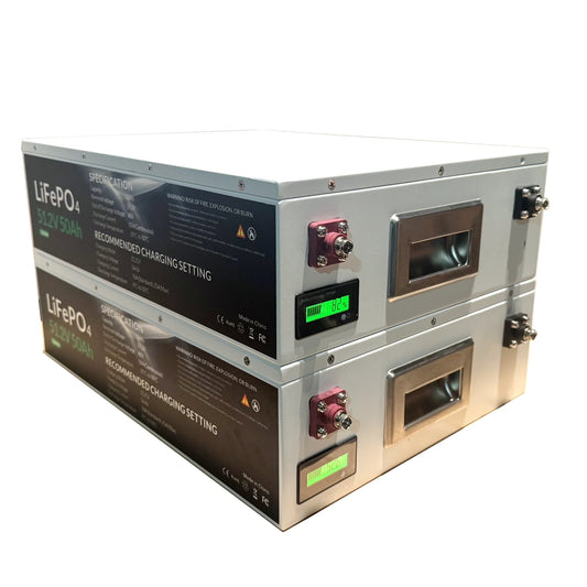 Full Battery 24V 100Ah LiFePO4 Battery w/ Active Balance & 100A BMS