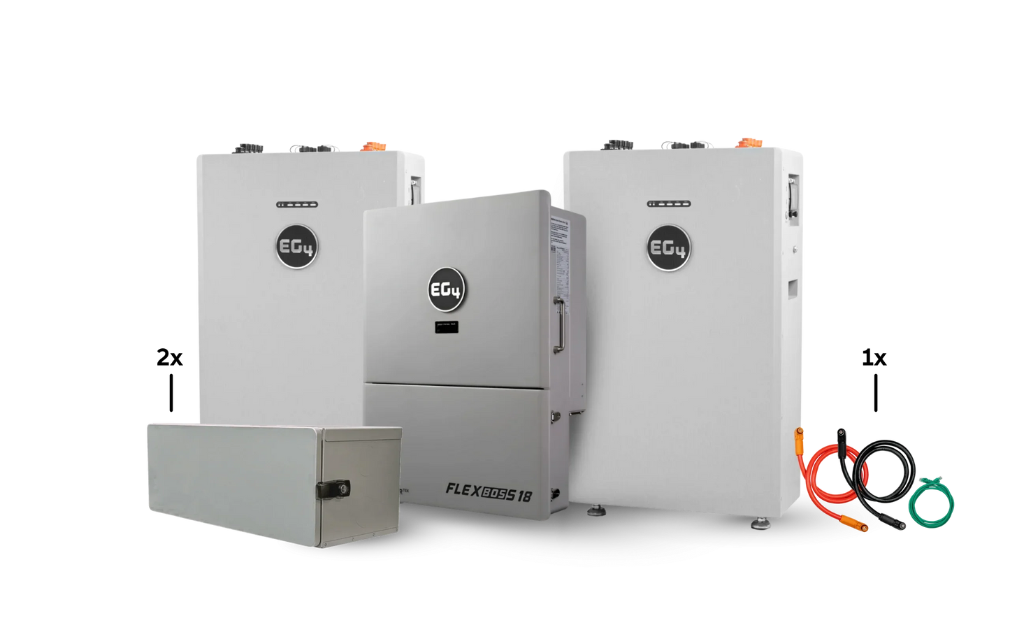 EG4 Hybrid Power Kit | 13kW 120/240V Output 48VDC - 32kWh System Bundle | 1 x EG4 FlexBoss18 Hybrid Inverter + 2 x EG4 All-Weather 314Ah Battery