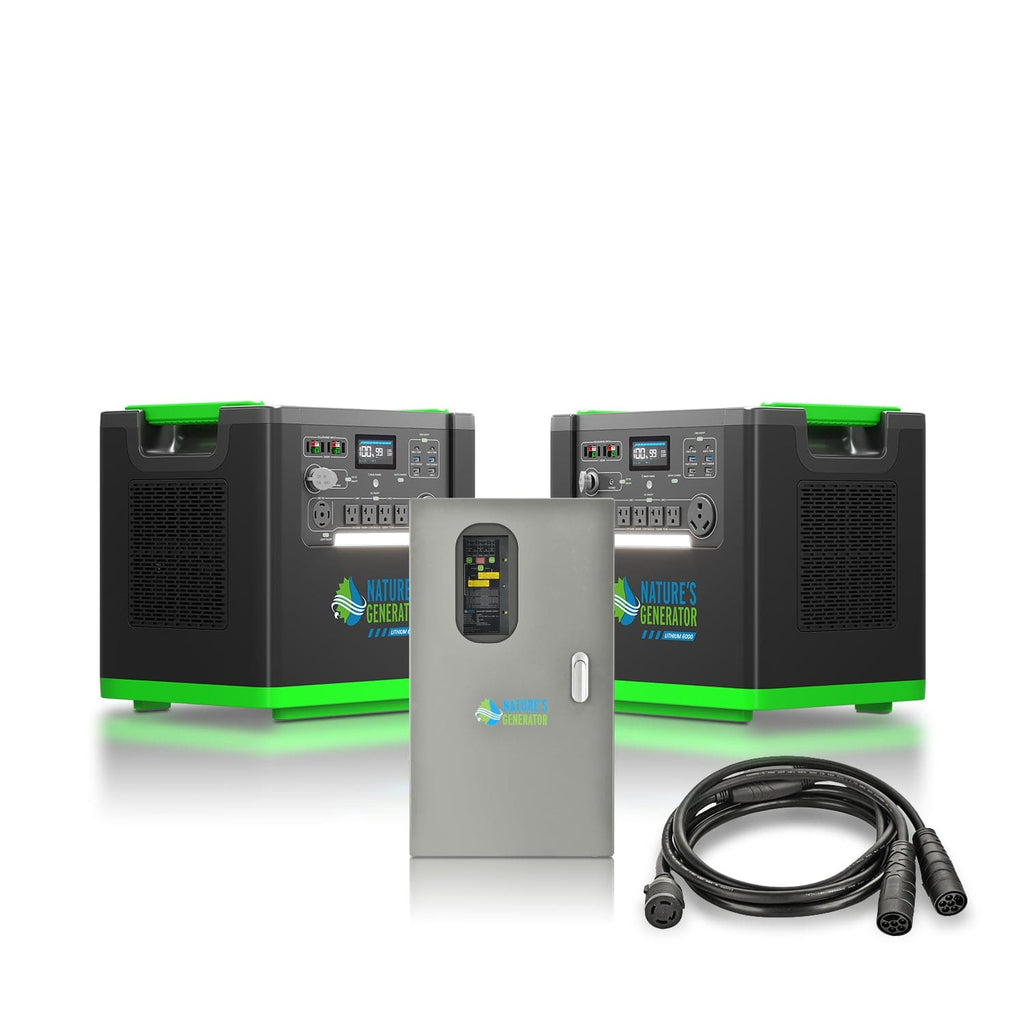 Nature's Generator Lithium 6000 & Transfer Switch