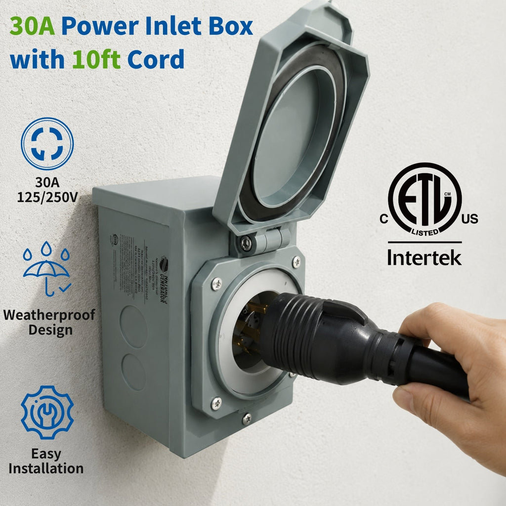 Nature's Generator 30A Power Inlet Box