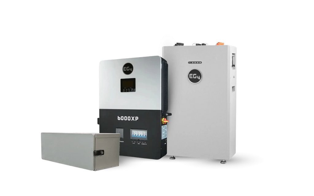 EG4 OffGrid Power Kit | 6kW 120/240V Output 48VDC - 16kWh System Bundle | 1 x EG4 6000XP Inverter + 1 x EG4 WallMount 314Ah All Weather Battery