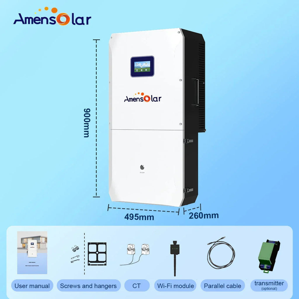 AmenSolar N3H-X12US 12KW Split Phase Hybrid Solar Inverter