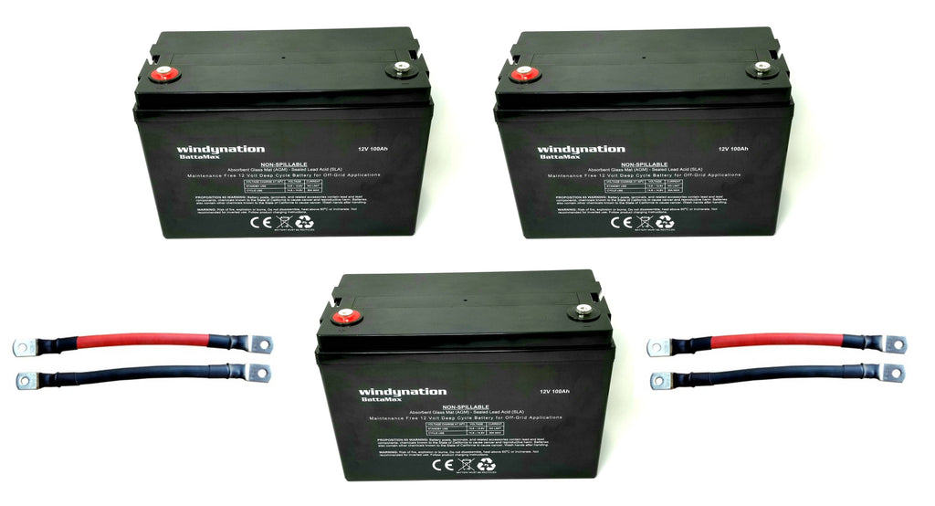 WindyNation 300-Watt Mono Solar Kits w/ P30L LCD Charge Controller