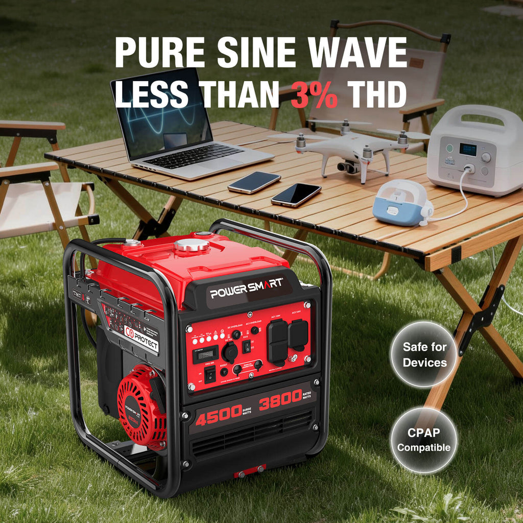 PowerSmart 4500W Open Frame Inverter Generator w/ CO Alert DB5041C
