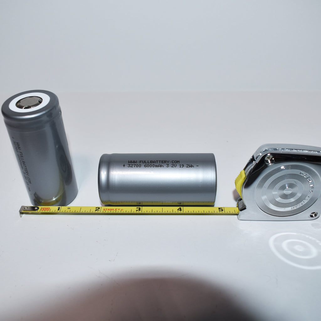 Panasonic LiFePO4 Cylindrical 32700 Cells; 6000 mAh 3.2 V LFP