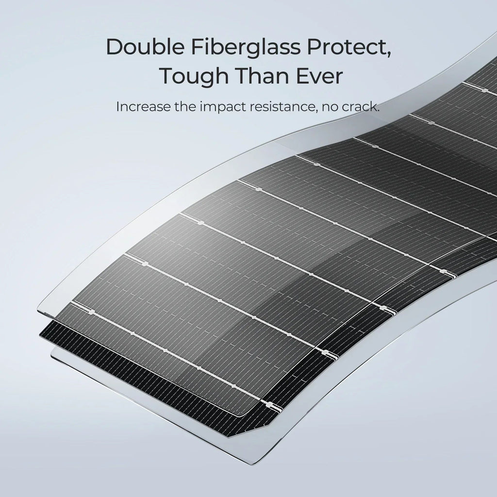 BougeRV 12V 200 Watt Flexible Solar System Kit
