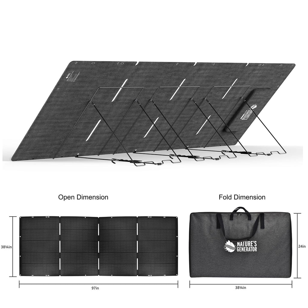Nature's Generator Lithium 6000 w/ Solar Panel
