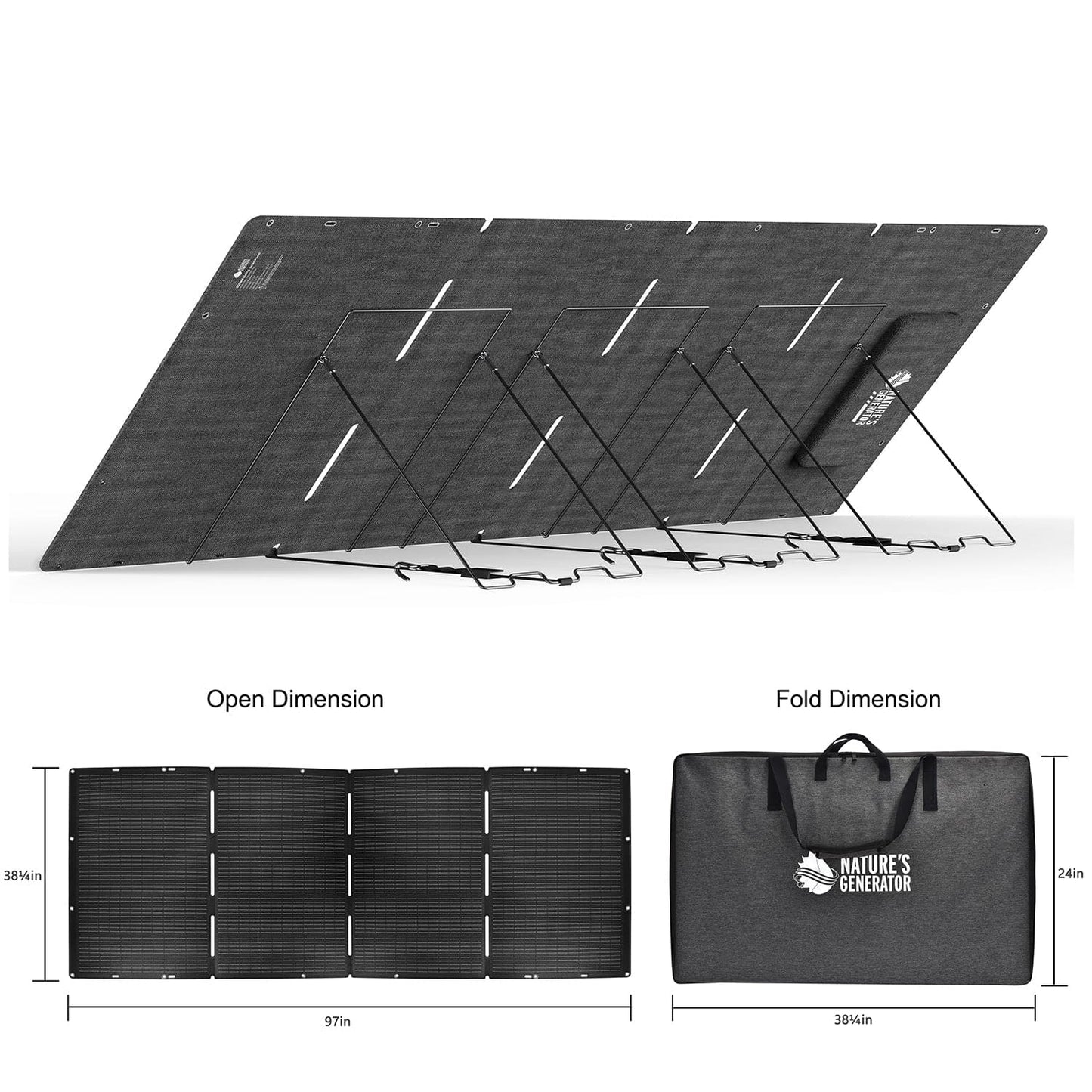 Nature's Generator Lithium 6000 w/ Solar Panel