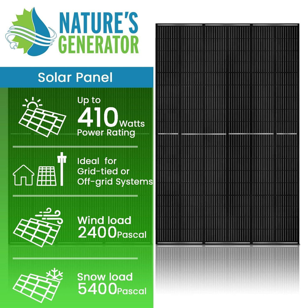 Nature's Generator 410 Watt Mono Solar Panel (2 Pack)