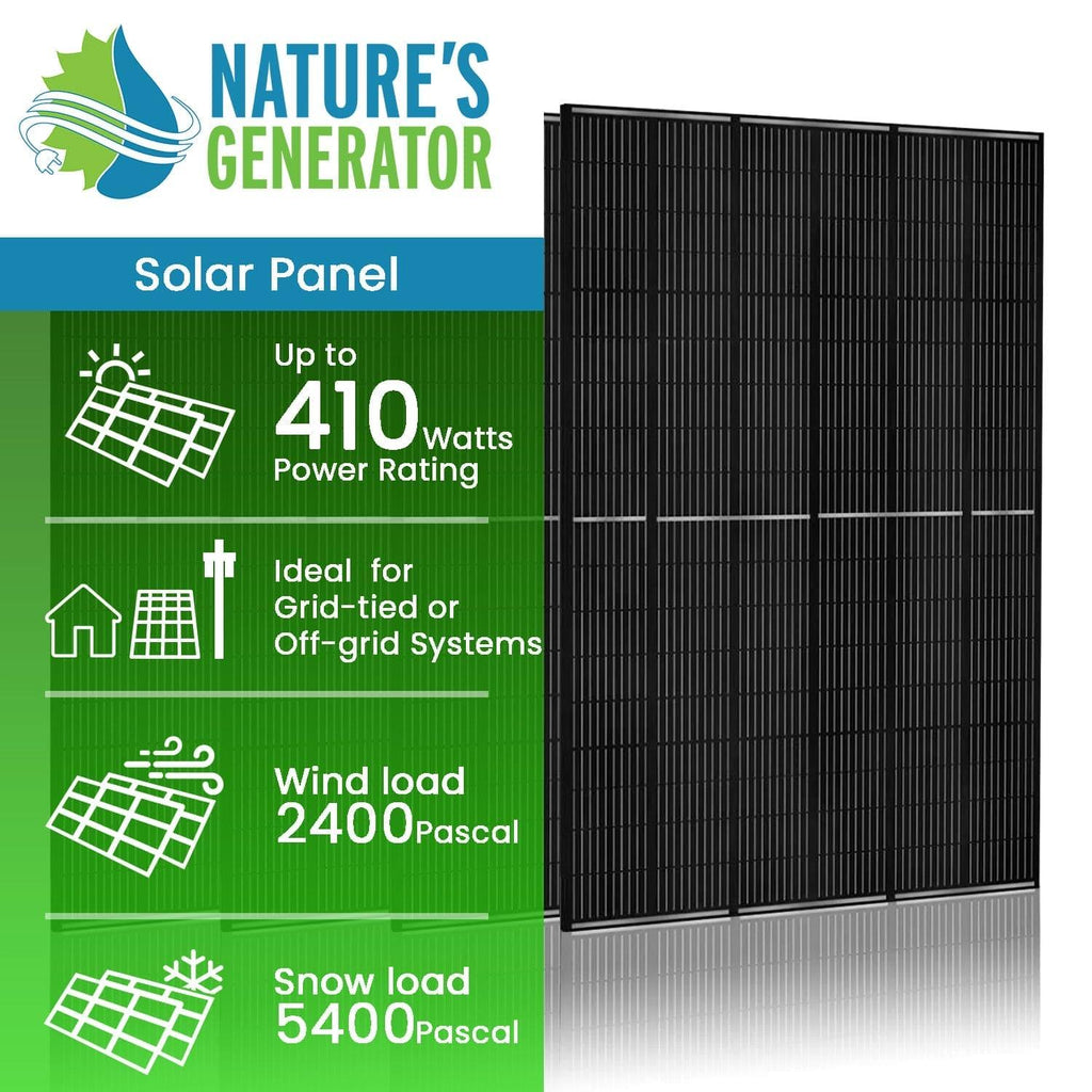 Nature's Generator 410 Watt Mono Solar Panel (4 Pack)