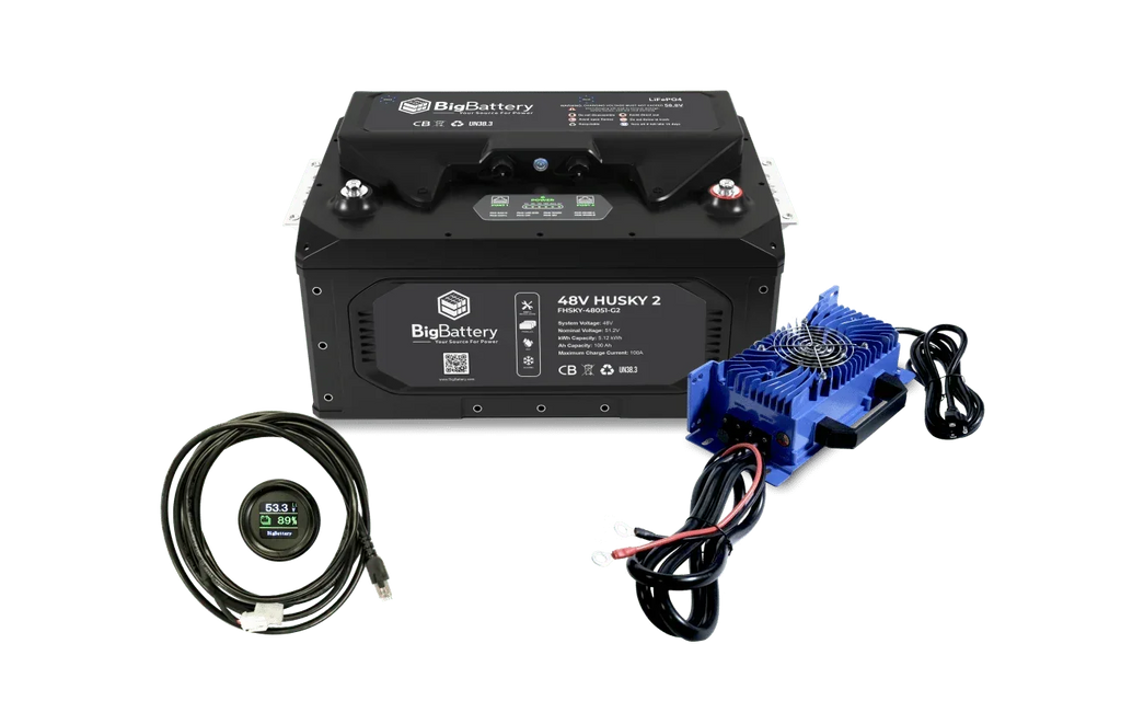 BigBattery 48V HUSKY2 PWR | 5.12kWh-20.48kWh |LiFePO4 – High Power | Golf | eUTV | Marine | Industrial Battery