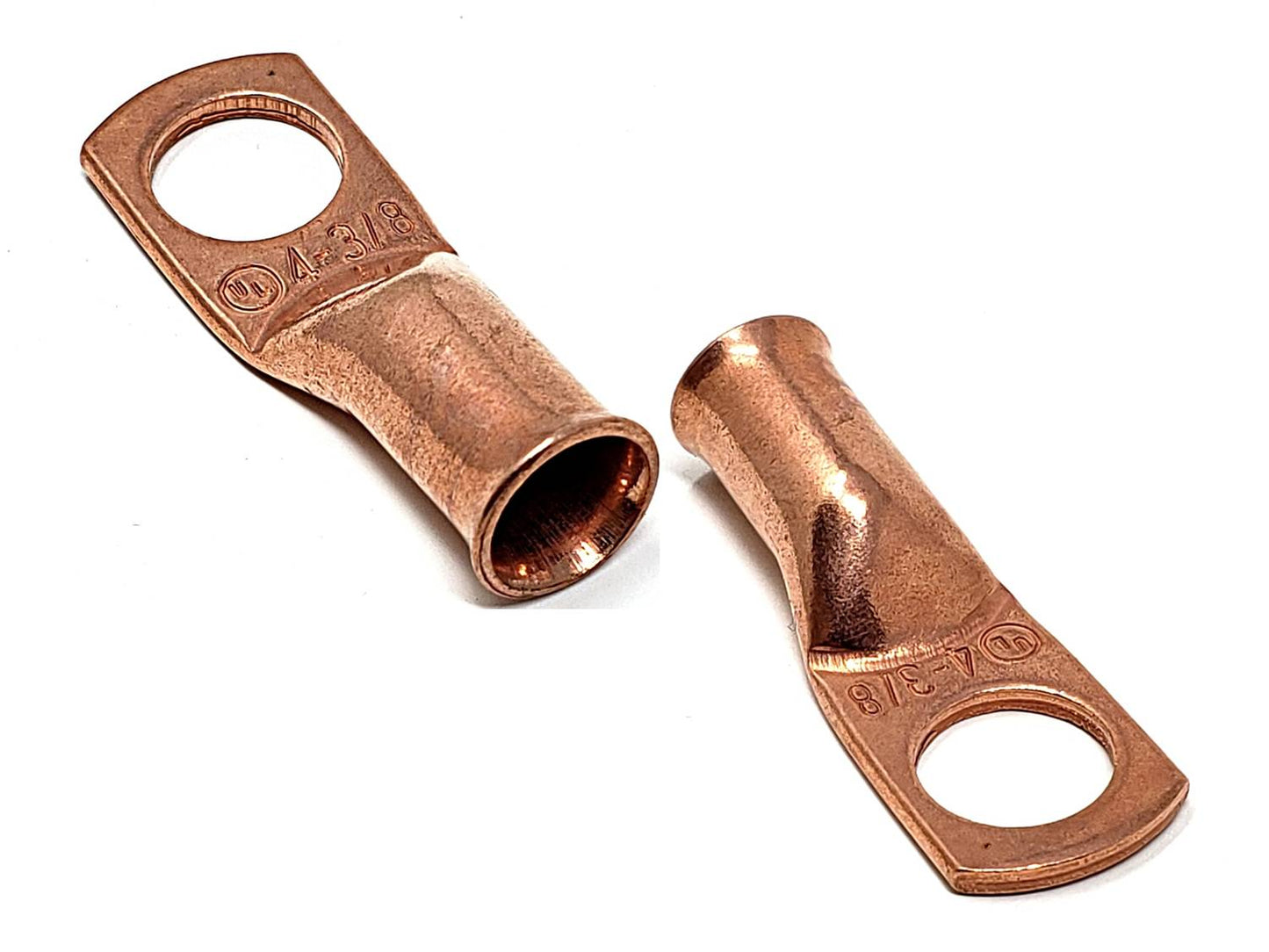 WindyNation 4 Gauge (AWG) Copper Cable Lug Ring Terminals