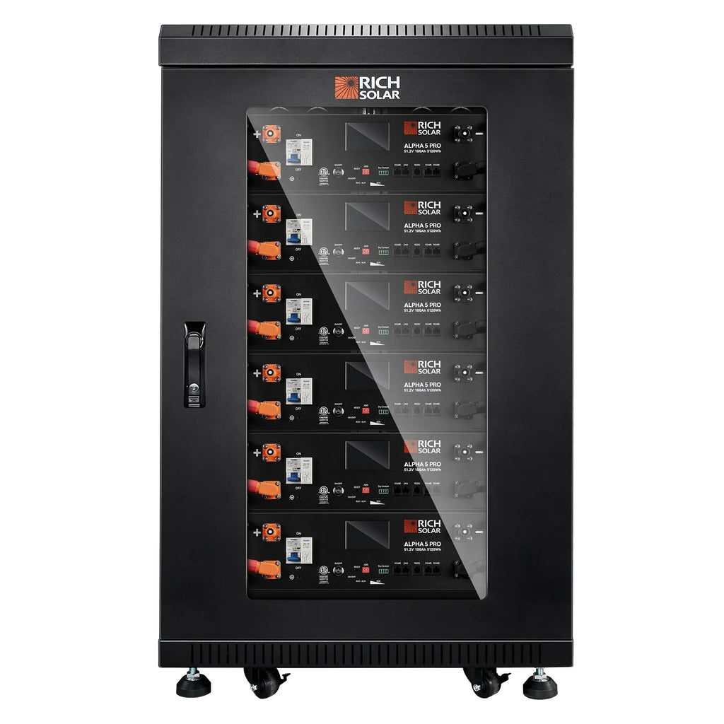 Rich Solar ALPHA 5 PRO 51.2V 100Ah LiFePO4 Battery Premium 48V Server Rack Lithium Battery for Residential, Commercial, RVs, Off-Grid