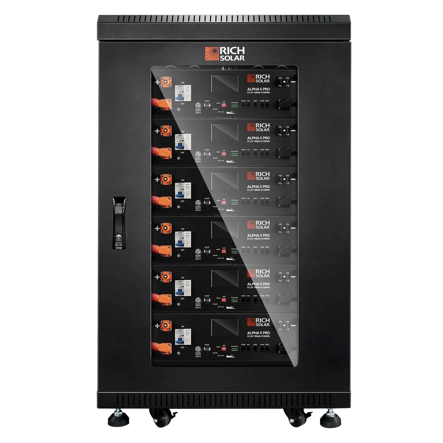 Rich Solar ALPHA 5 PRO 51.2V 100Ah LiFePO4 Battery Premium 48V Server Rack Lithium Battery for Residential, Commercial, RVs, Off-Grid